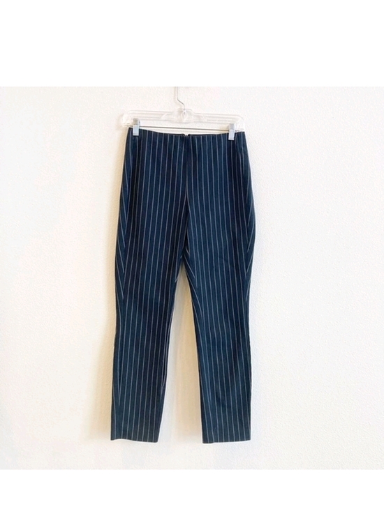 rag & bone Pants - rag & bone Navy Pinstripe Tapered Trousers